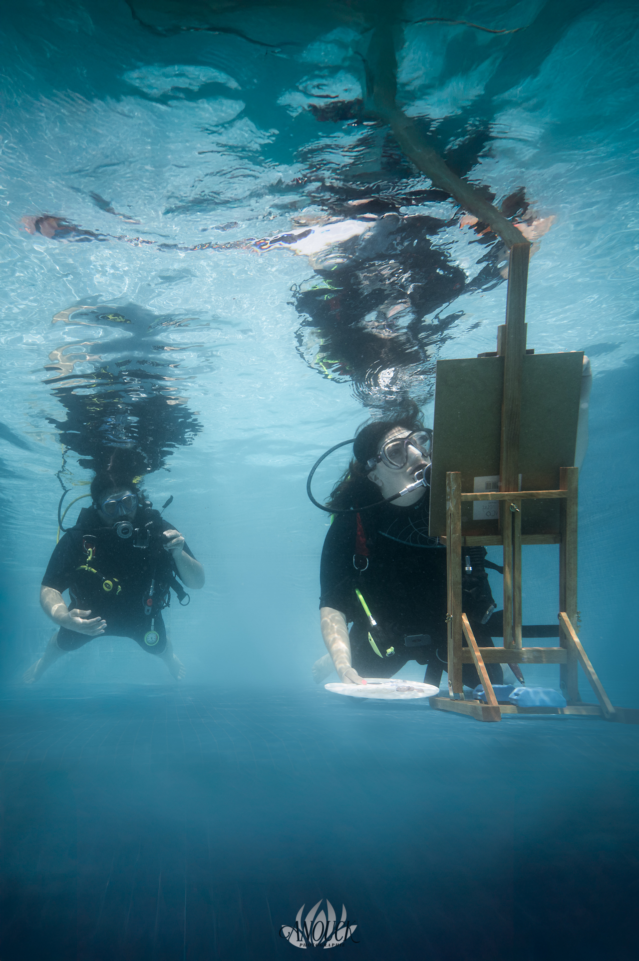 Peinture sous l'eau en Suisse Romande