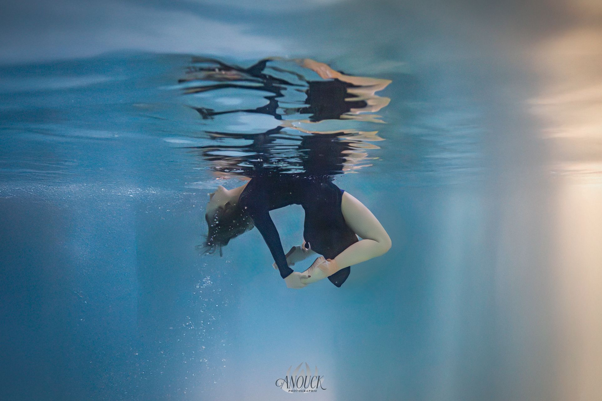 Portrait aquatique lors d’une séance sous l'eau guidée en Suisse Romande