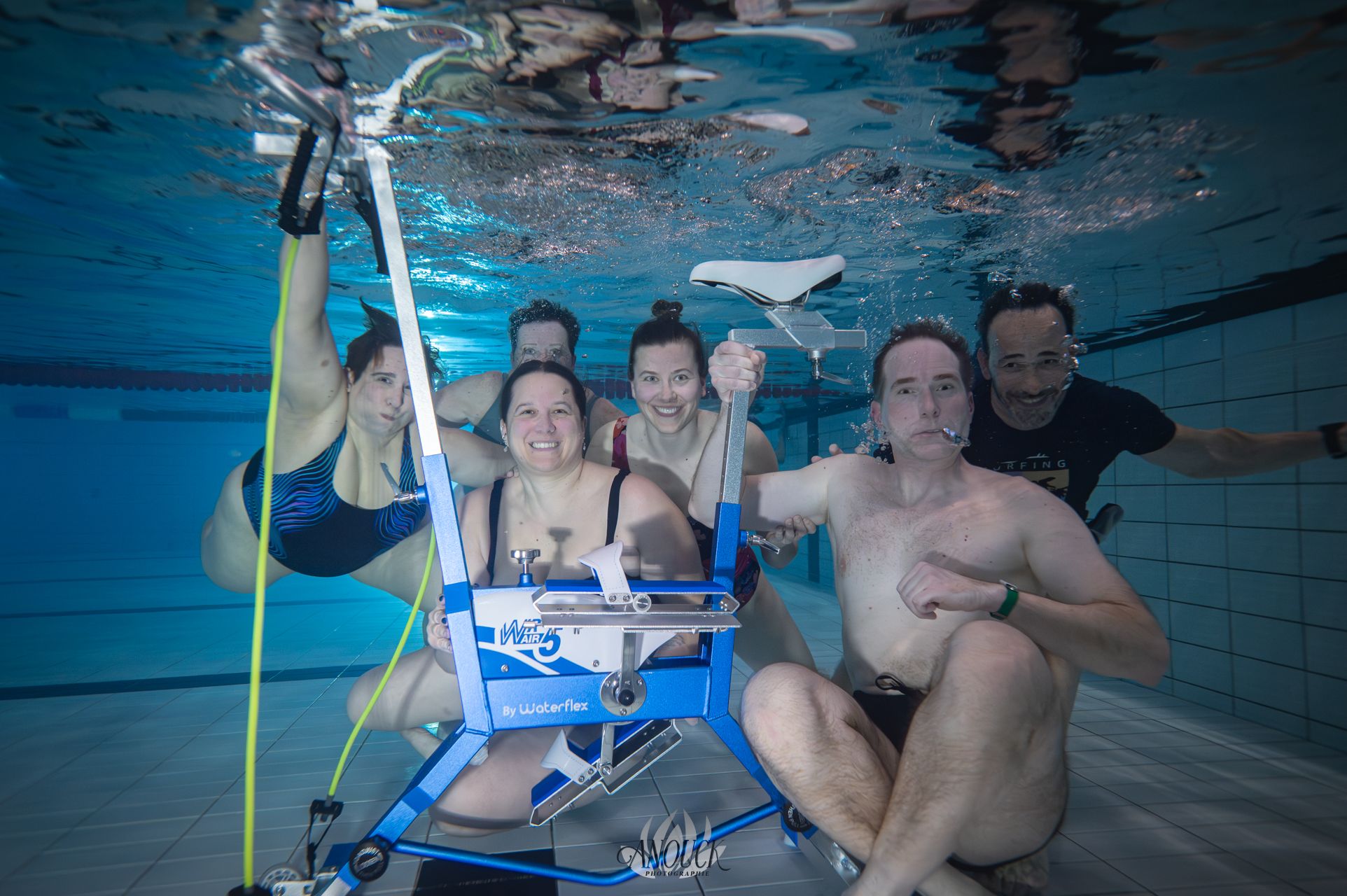 Photographie artistique d'aqua bike en suisse romande